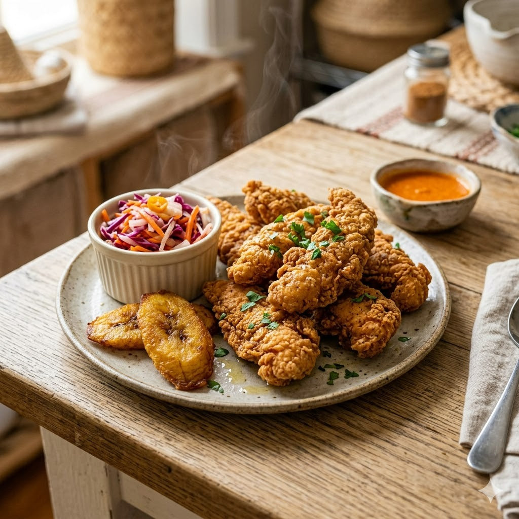 Recette des tenders de poulet (poule roulée dans la farine) par PHAFO