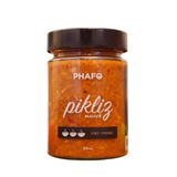 Pot de Pikliz Mauve Phafo, condiment haïtien fort au scotch bonnet